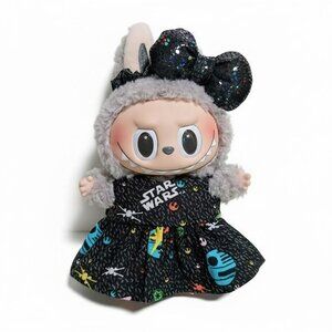 Labubu Disney Star Wars Dress and Metallic Bow Outfit